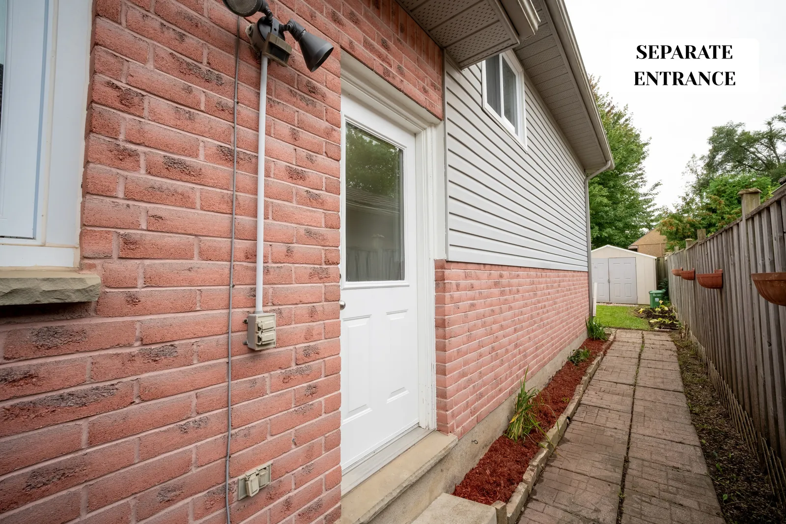Separate entrance